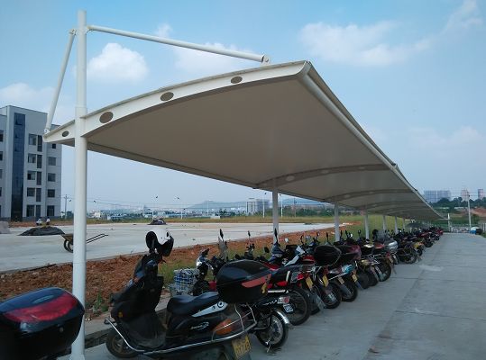 膜结构自行车棚案例