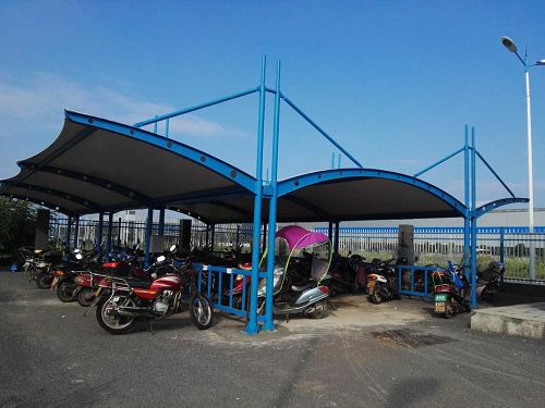 膜结构自行车棚案例