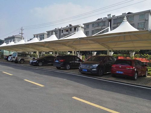 膜结构汽车棚案例