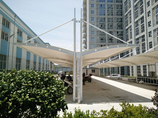 膜结构自行车棚案例