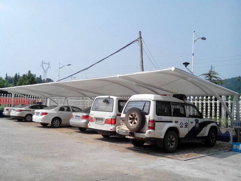 膜结构汽车棚案例