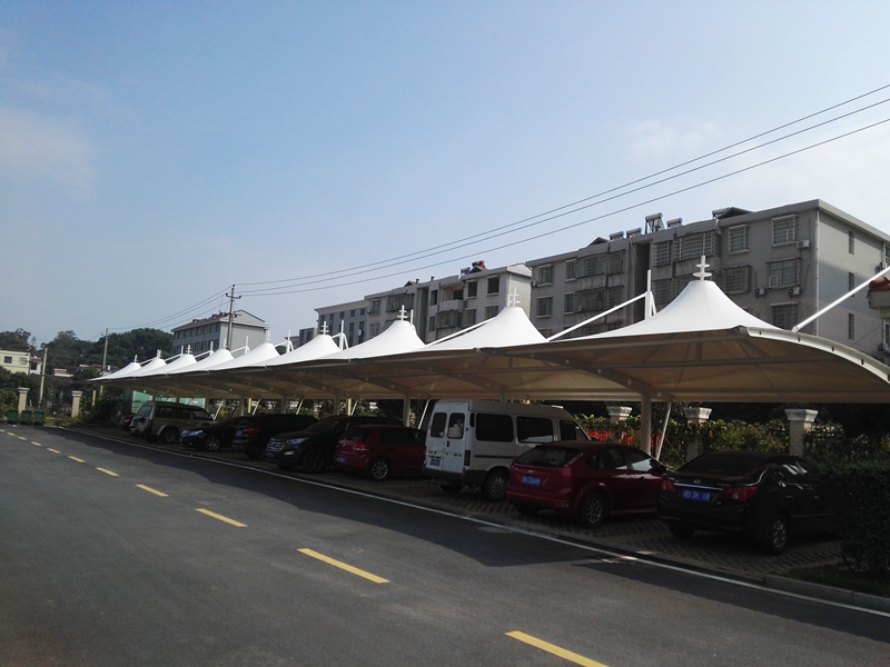 膜结构汽车棚案例