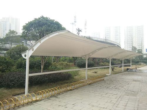 膜结构自行车棚案例