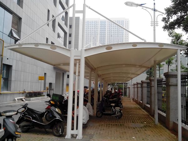 膜结构自行车棚案例