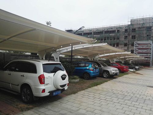 膜结构汽车棚案例