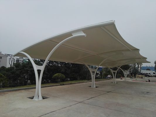 膜结构汽车棚案例