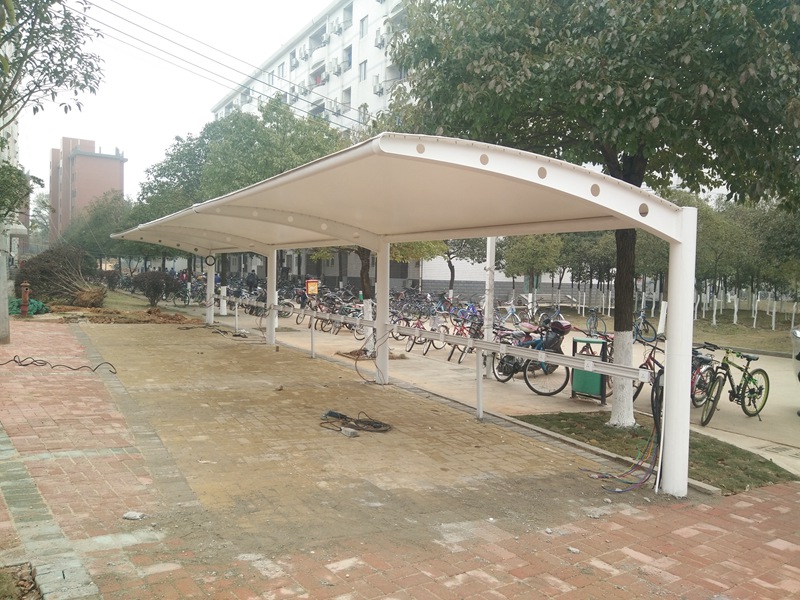 膜结构自行车棚案例