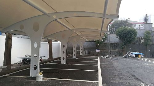 膜结构汽车棚案例